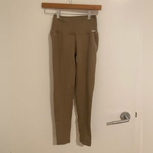 AIMN Oatmeal Ribbed Leggins